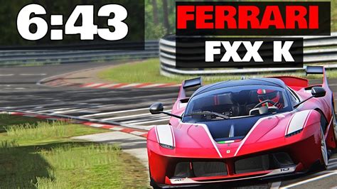 Assetto Corsa Ferrari Fxx K Fast Lap In Nurburgring Youtube