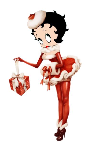 Xmas Betty Boop Christmas Muff And Present Christmas Story Books