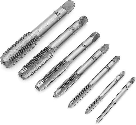 8 Pieces Metric Tap Set Adjustable Hand Metric Thread Tap Tap With