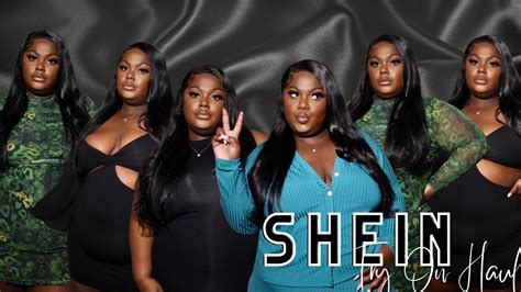 huge shein try on haul affordable clothing haul plus size shanice j youtube
