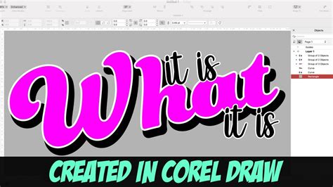 Creating Intricate Text In Corel Draw Youtube