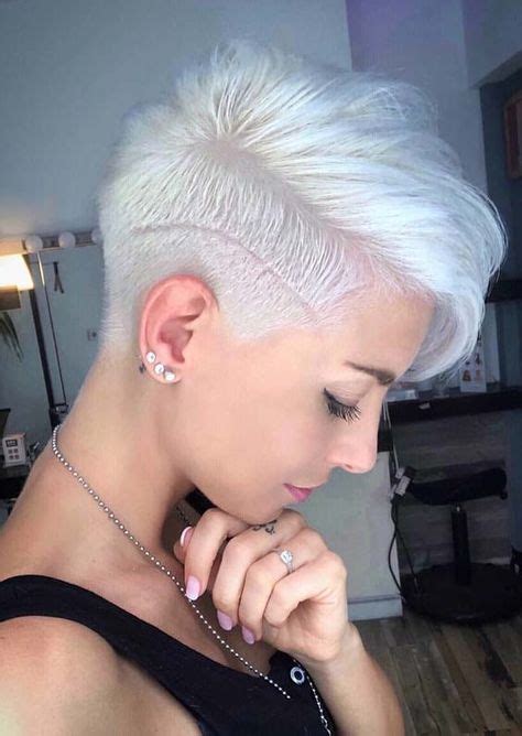 37 Best Side Shaved Platinum Blonde Short Pixie Haircuts For 2018