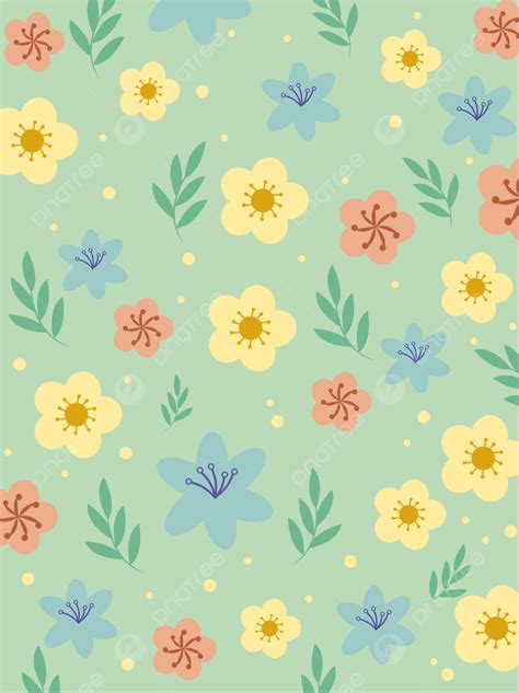 Background Ubin Retro Latar Belakang Bunga Segar Poster Kecil Kecil