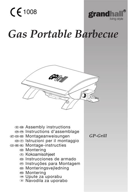 Grandhall Gp Grill Assembly Instructions Manual Pdf Download Manualslib