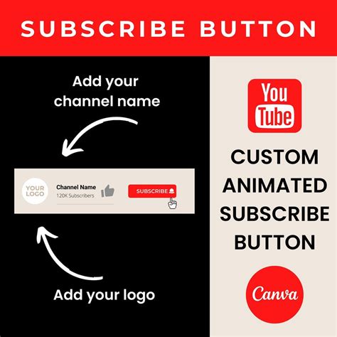 Custom Animated Youtube Subscribe Button Youtube Subscribe Button