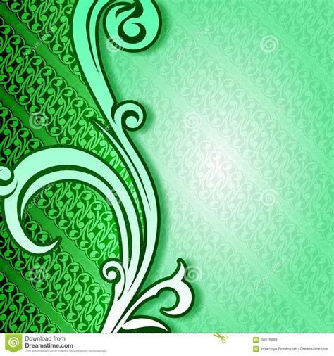 Use your own art & logos! Cover Batik Green Yogyakarta Stock Illustration ...