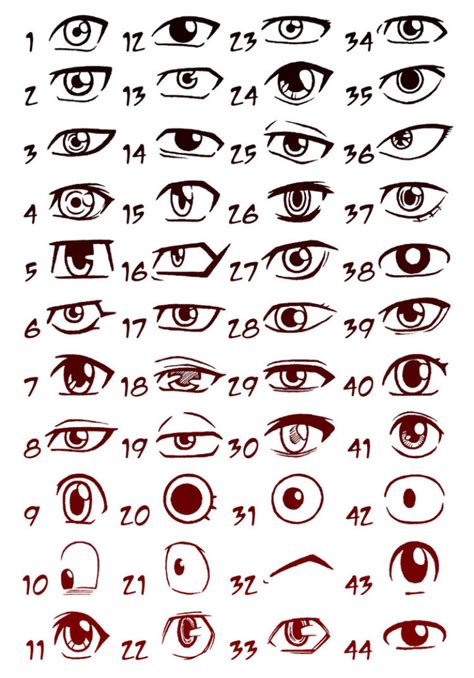 Comprehensive List Of Anime Eyes Album On Imgur Рисование