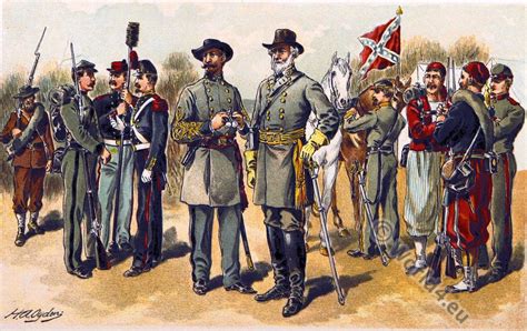 Confederate Uniforms American Civil War Sezession