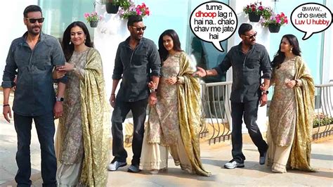 Ajay Devgan And Kajols Sw€€t€st N Cuttest Moments Caring 4 Each Other