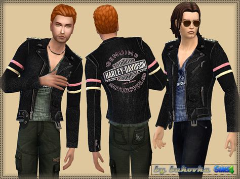 The Sims Resource Jacket Harley Davidson