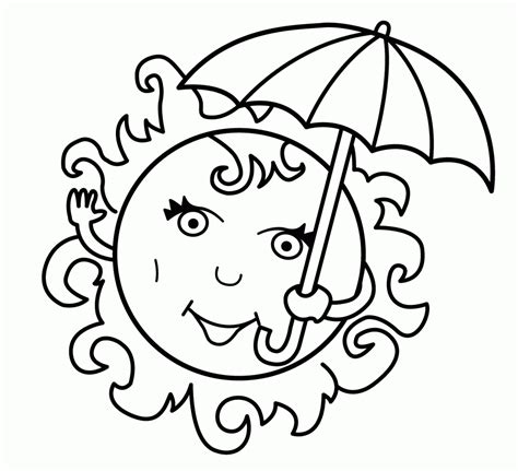 Ball, crab, hat, hot, ice cream, sandcastle, shell, sun, sunflower, sunglasses, tent, umbrella. Download Free Printable Summer Coloring Pages for Kids!