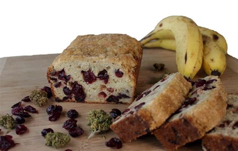 Cranberries And Cannabis Banana Bread Recipe