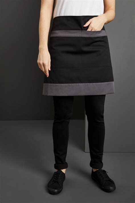 Contrast Short Apron Blackgraphite Simon Jersey