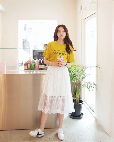 Korean Long Skirt Outfit Prestastyle
