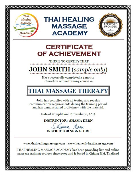 Thai Massage Certification Tutorial