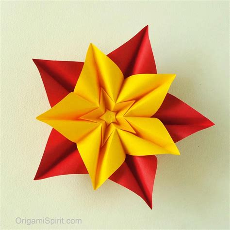 Origami Video Tutorial Origami Star Flower And Variations Leyla