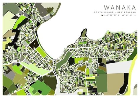 Wanaka Map By Karyn Mcdonald Art Prints New Zealand Image Vault