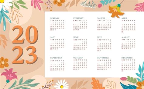 Calendario 2023 Para Imprimir Aesthetic Stickers Prin