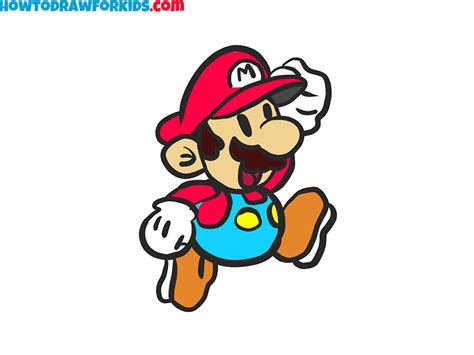 How To Draw Mario Easy Drawing Tutorial For Kids