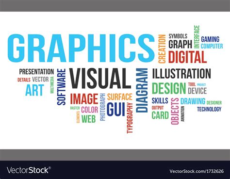 Word Cloud Graphics Royalty Free Vector Image Vectorstock