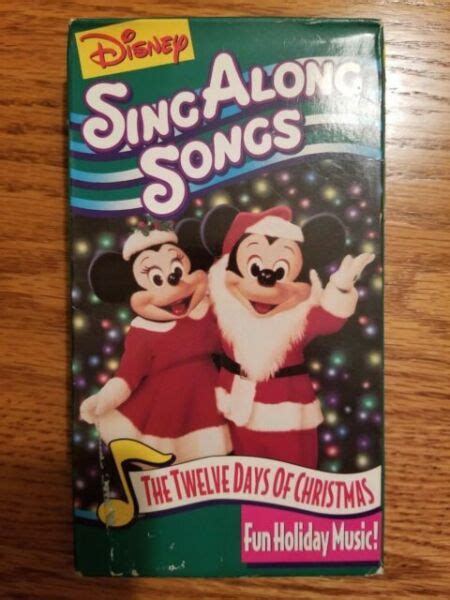 Disneys Sing Along Songs The Twelve Days Of Christmas Vhs