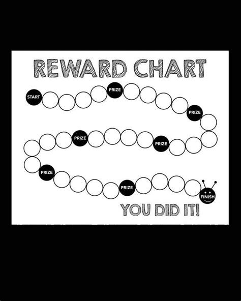 Reward Chart Printable Caterpillar Chart Behavior Chart Etsy