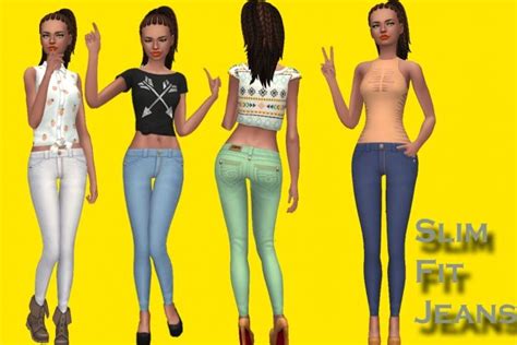 Slim Fit Jeans By Annabellee25 At Simsworkshop Via Sims 4 Updates Check