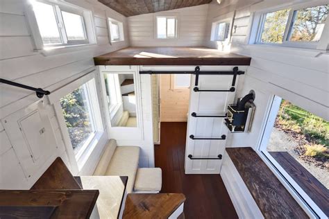 Custom Mobile Tiny House With Large Kitchen And Two Lofts