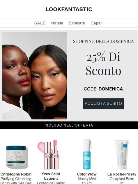 Lookfantastic Shopping Della Domenica Di Sconto Sul Prezzo Di