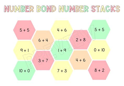 Number Bonds To 10 Number Stacks Teaching Resources