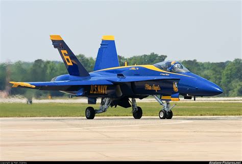 Usa Navy Blue Angels Mcdonnell Douglas Fa 18a Hornet At Goldsboro