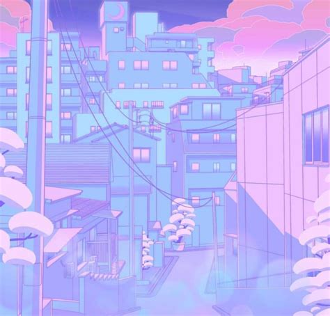 Pin by Yuki Nayt on Обои Anime scenery wallpaper City art Pastel aesthetic