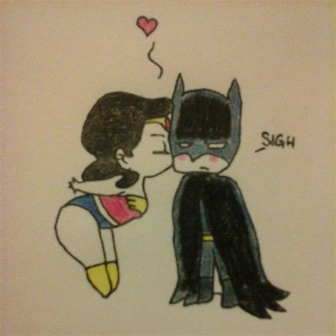 Wonder Woman Kissses Batman By Crix Chan On DeviantArt