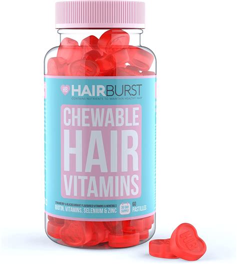 Hair Burst Chewable Hair Vitamins Hair Growth Supplements For Both