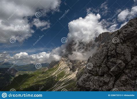 2021 07 10 San Martino Di Castrozza Dolomites And Clouds 5 Stock Image