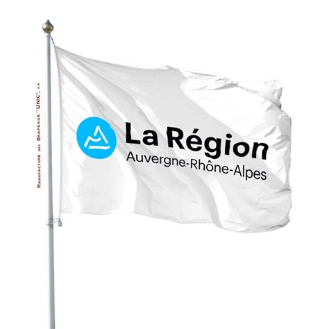 Pavillon Auvergne Rhone Alpes Drapeau Region Unic