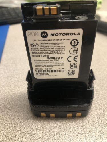 Working Original Motorola Pmnn4485a Impres 2 Li Ion Battery 2550mah Ebay