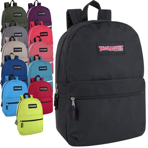 Lot Of 24 Wholesale Trailmaker 17 Inch Backpacks 12 Different