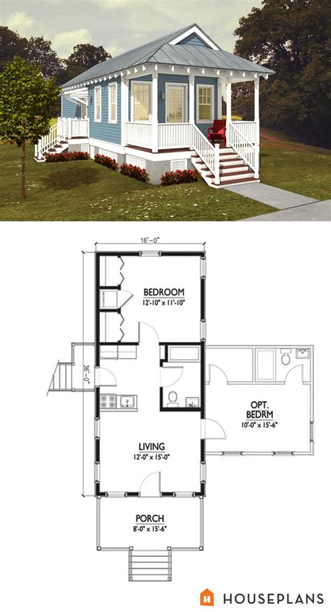 Cottage Style House Plan 1 Beds 1 Baths 576 Sq Ft Plan 514 6 Tiny