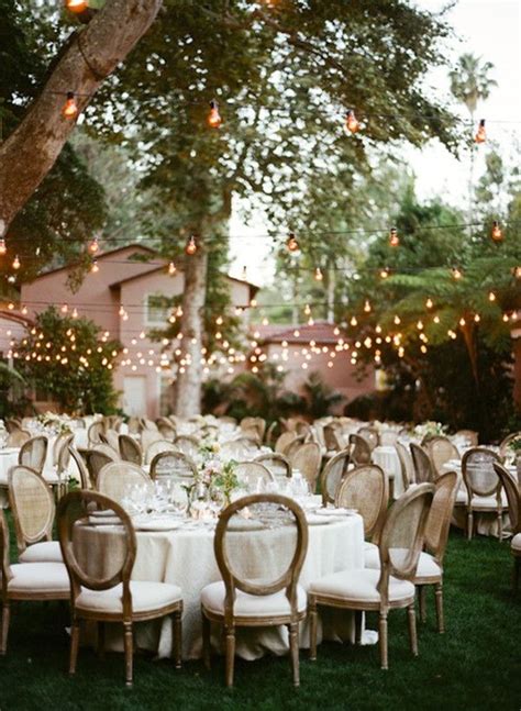 Rustic Outdoor Wedding Decoration Ideas | Backyard wedding ...