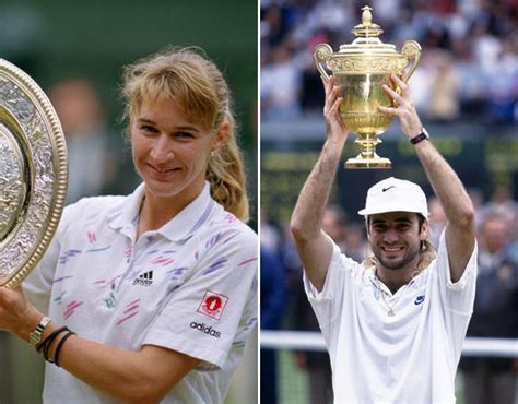 steffi graf and andre agassi wimbledon winners through the years sport galleries pics