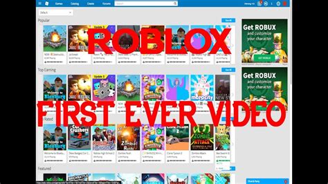 First Ever Roblox Video In This Channel Youtube