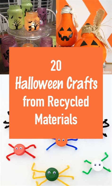 20 Halloween Crafts From Recycled Materials
