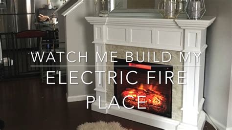 How to make a fireplace mantel using an old door frame. Watch me build my Electric Fireplace - YouTube