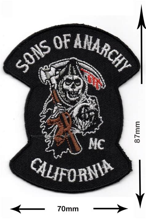 Sons Of Anarchy Patch Back Patches Patch Keychains Stickers Giga Biggest