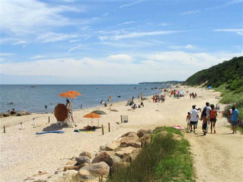 In the state park, the historical croaker landing is an archaeological site listed. Beach, Wildwood State Park, Wading River, Long Island, New ...