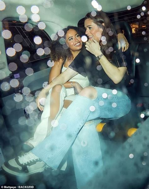 Amber Gill And Jen Beattie Put On A Loved Up Display In Taxi After