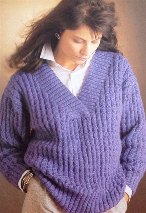✓ free for commercial use ✓ high quality images. Ladies/Woman's Knitting Pattern DK/Light Worsted Deep V ...
