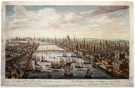 A General View Of The City Of London Next The River Thames Bowles