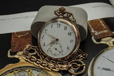 Pocket Watch Old Clock Time Of Pointer Dial Hours Close Up